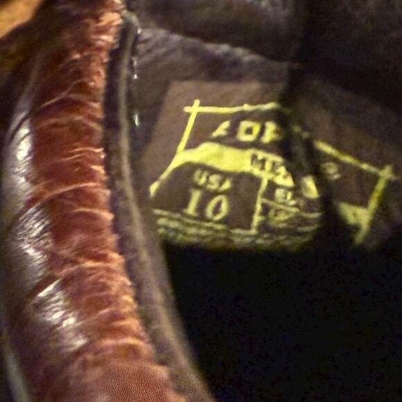 Roper Men's Brown Leather Slip On Casual Loafers Shoes Size 10 Alligator Print - Picture 5 of 8